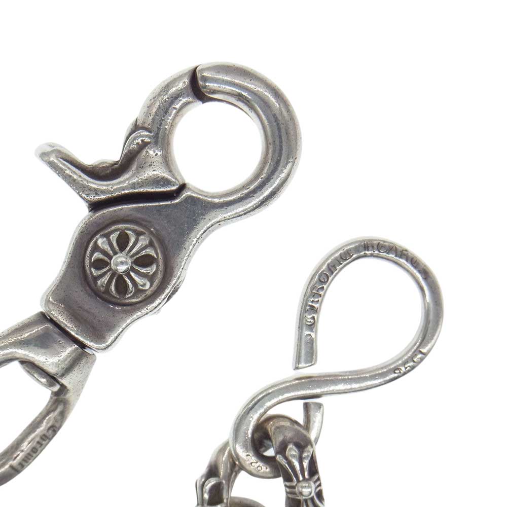 CHROME HEARTS クロムハーツ（原本無） FANCY SHORT-1 1クリップ ショート ファンシーリンク ウォレットチェーン  シルバー系【中古】