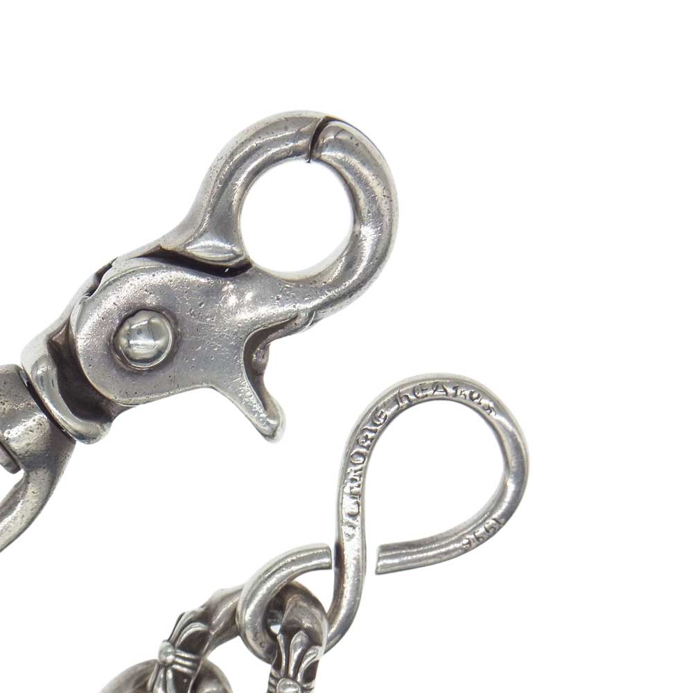 CHROME HEARTS クロムハーツ（原本無） FANCY SHORT-1 1クリップ ショート ファンシーリンク ウォレットチェーン  シルバー系【中古】