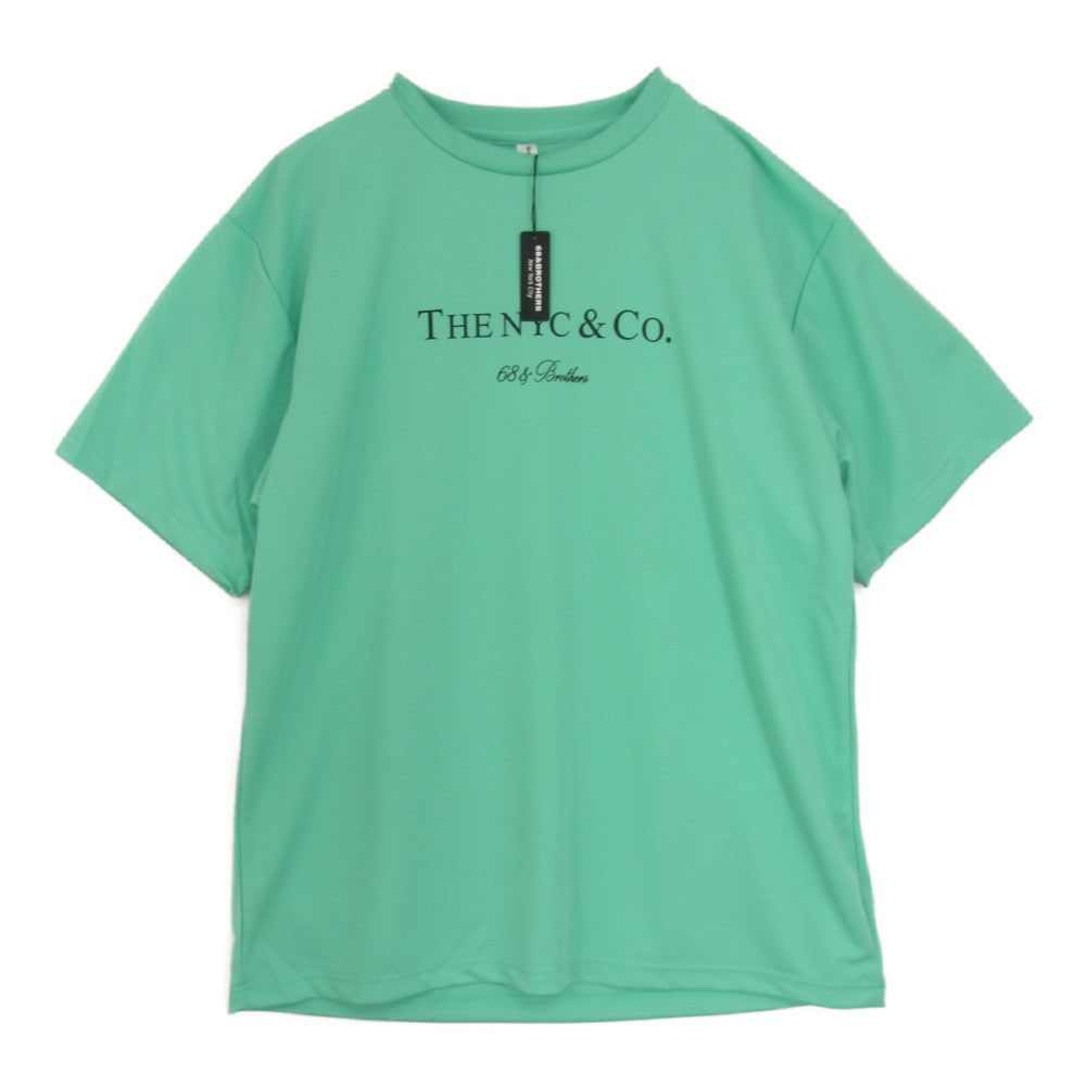 シックスティエイトアンドブラザーズ 22SS S/S Dry Tee ”NYC＆Co.” ドライ 半袖 Tシャツ グリーン系 3L【新古品】【未使用】【中古】