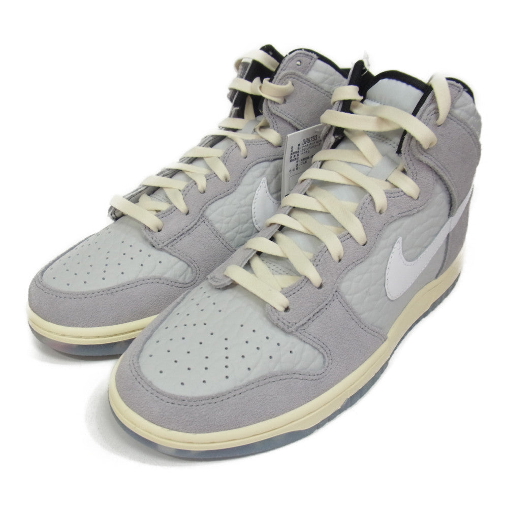 NIKE ナイキ DR8753-077 DUNK HI PRM ダンク ハイ プレミアム ナウマン象 スニーカー グレー系 27.5cm【新古品】【未使用】【中古】