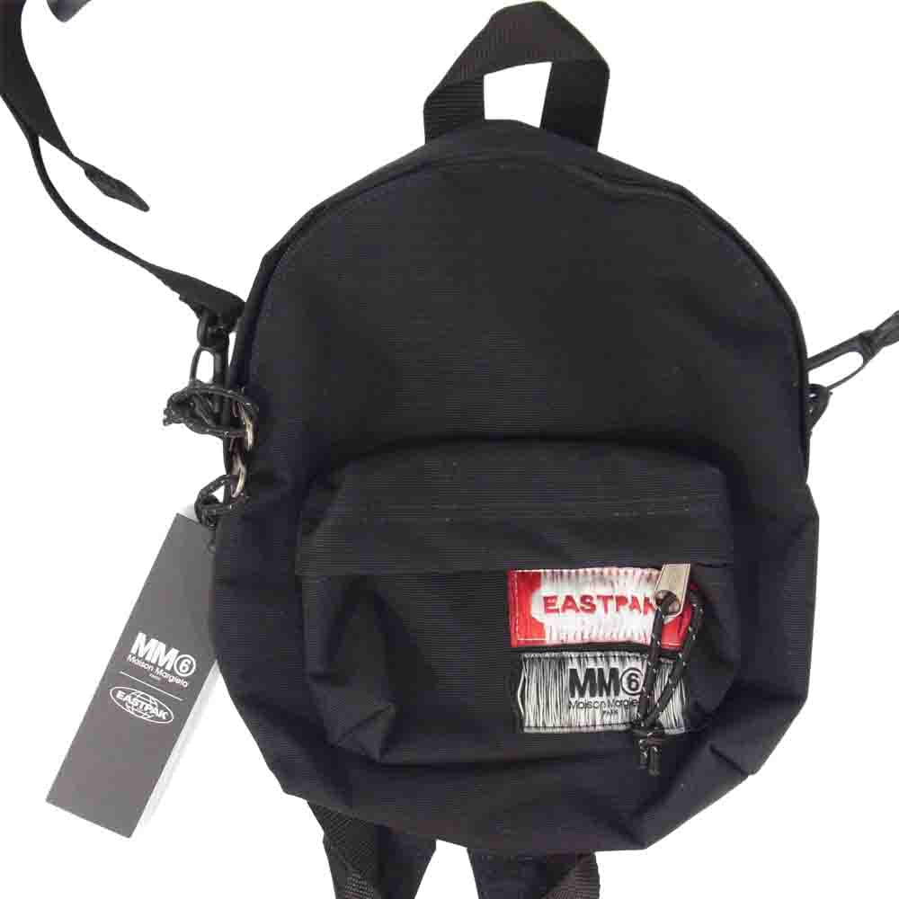 MAISON MARGIELA メゾンマルジェラ MM6 エムエムシックス × Eastpak イーストパック S63WG0066P4454T8013 2way ミニリュック ショルダーバッグ ブラック系【新古品】【未使用】【中古】