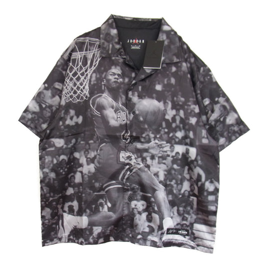 NIKE ナイキ DJ9761-010 JORDAN BRAND AS M J AMM SS TEE ASH 22SU-I ジョーダン 開襟 半袖シャツ ブラック系 XL【新古品】【未使用】【中古】