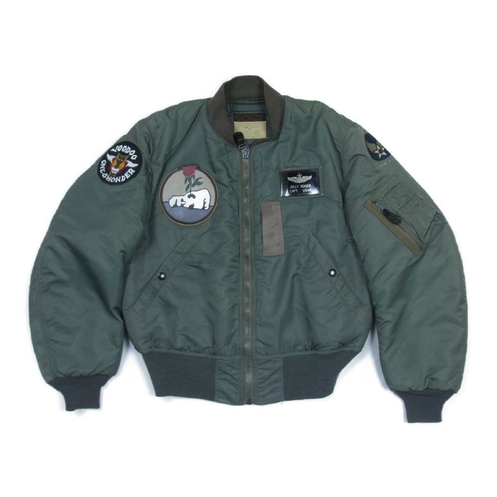 Buzz Rickson's バズリクソンズ M13517 M品番 B-15D MODIFIED ワッペン パッチ ペイント フライトジャケット カーキ系 36【中古】