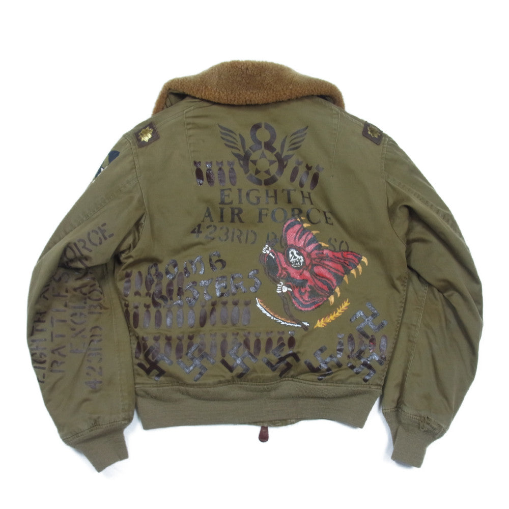 Buzz Rickson's バズリクソンズ M13177 M品番 B-15 襟ボア ミリタリージャケット カーキ系 36【中古】