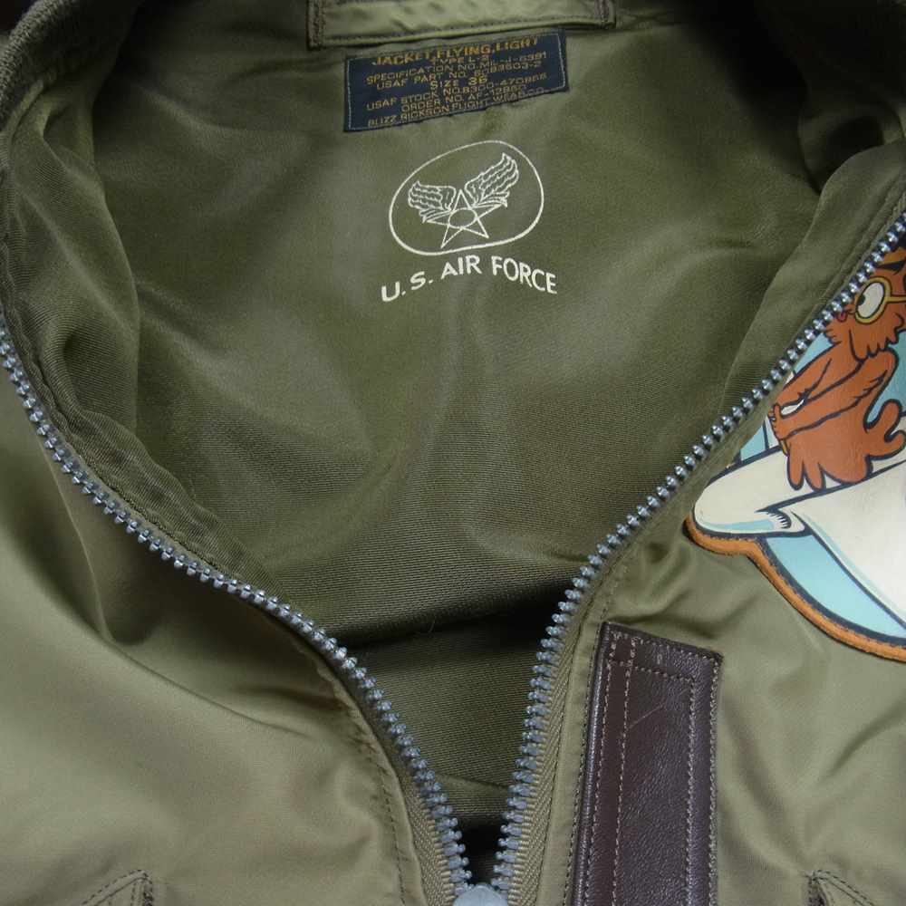 Buzz Rickson's バズリクソンズ M13463 M品番 TYPE L-2 ワッペン パッチ ミリタリー フライトジャケット モスグリーン系 36【中古】