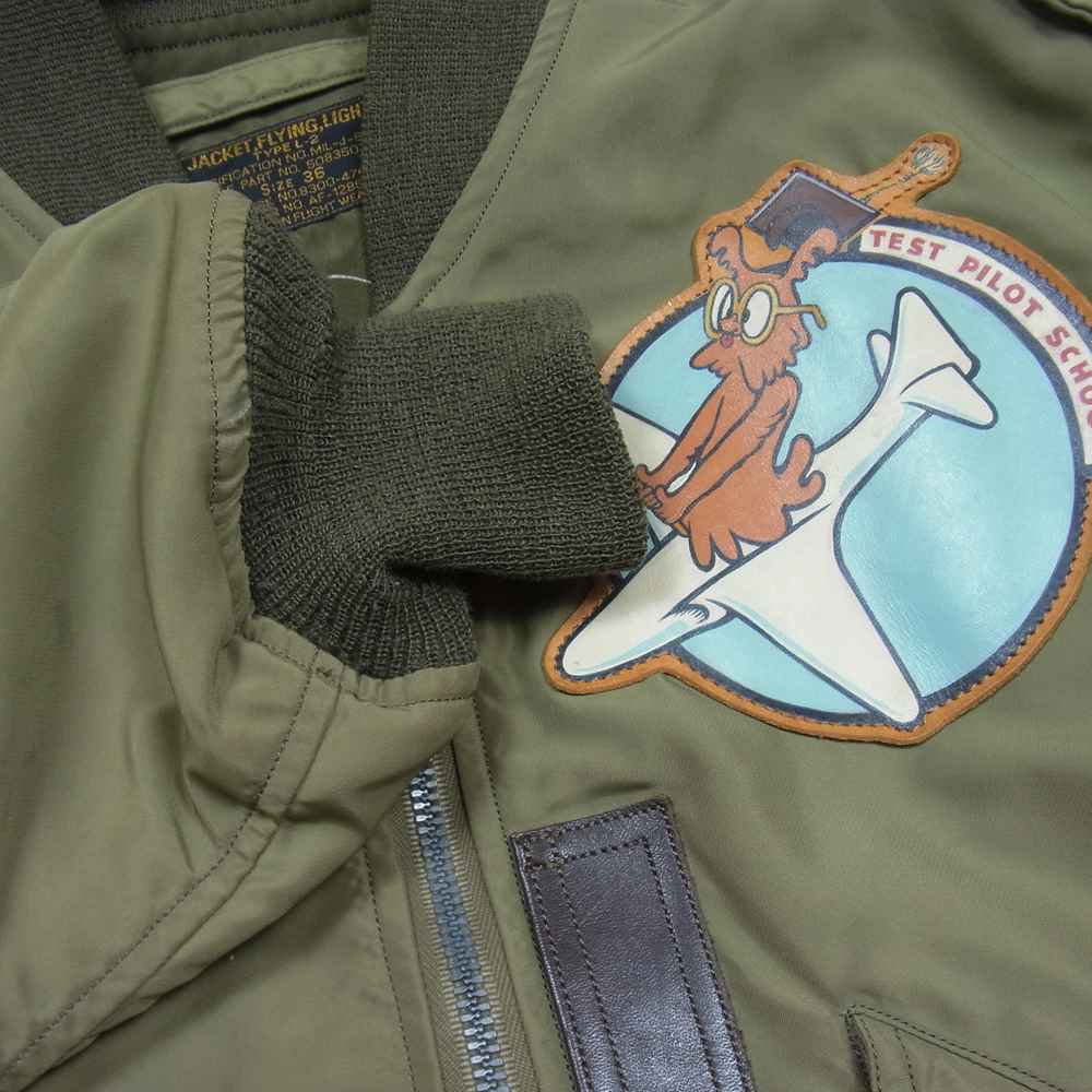 Buzz Rickson's バズリクソンズ M13463 M品番 TYPE L-2 ワッペン パッチ ミリタリー フライトジャケット モスグリーン系 36【中古】