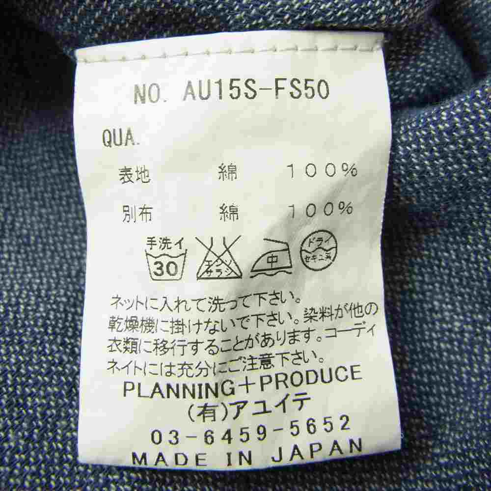AYUITE アユイテ 長袖 デニム ウエスタンシャツ カモ インディゴブルー系 1【中古】