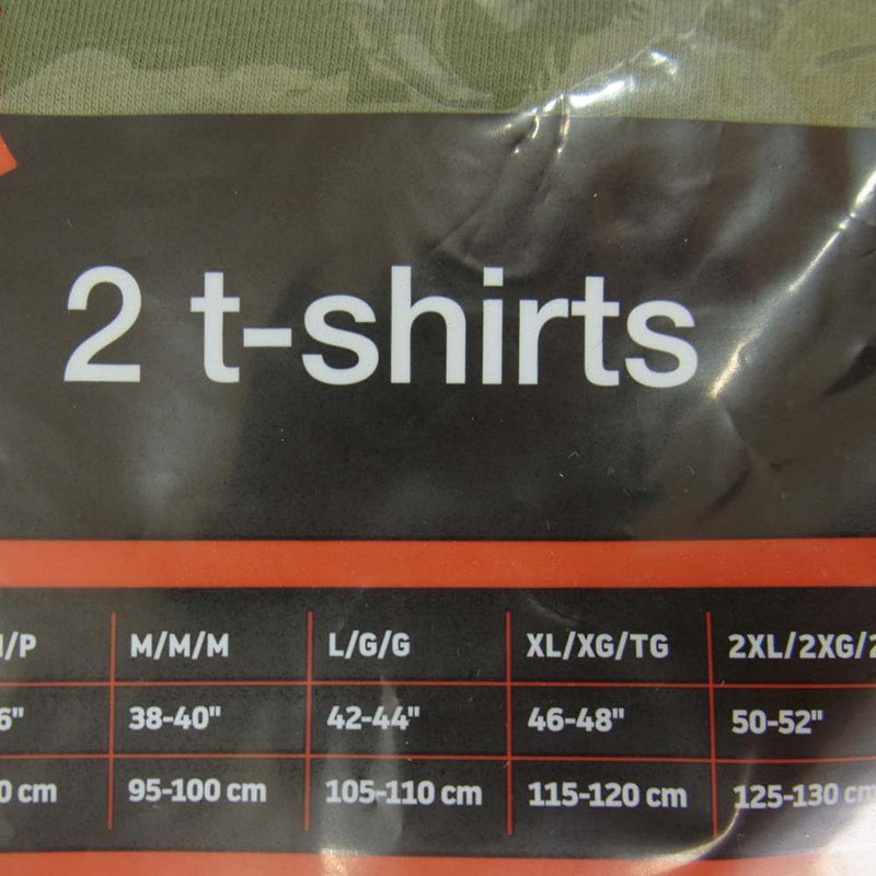 Supreme シュプリーム 22SS Hanes Tagless Tees (2 Pack) ヘインズ タグレス Tシャツ 2枚組 カーキ系 L【新古品】【未使用】【中古】