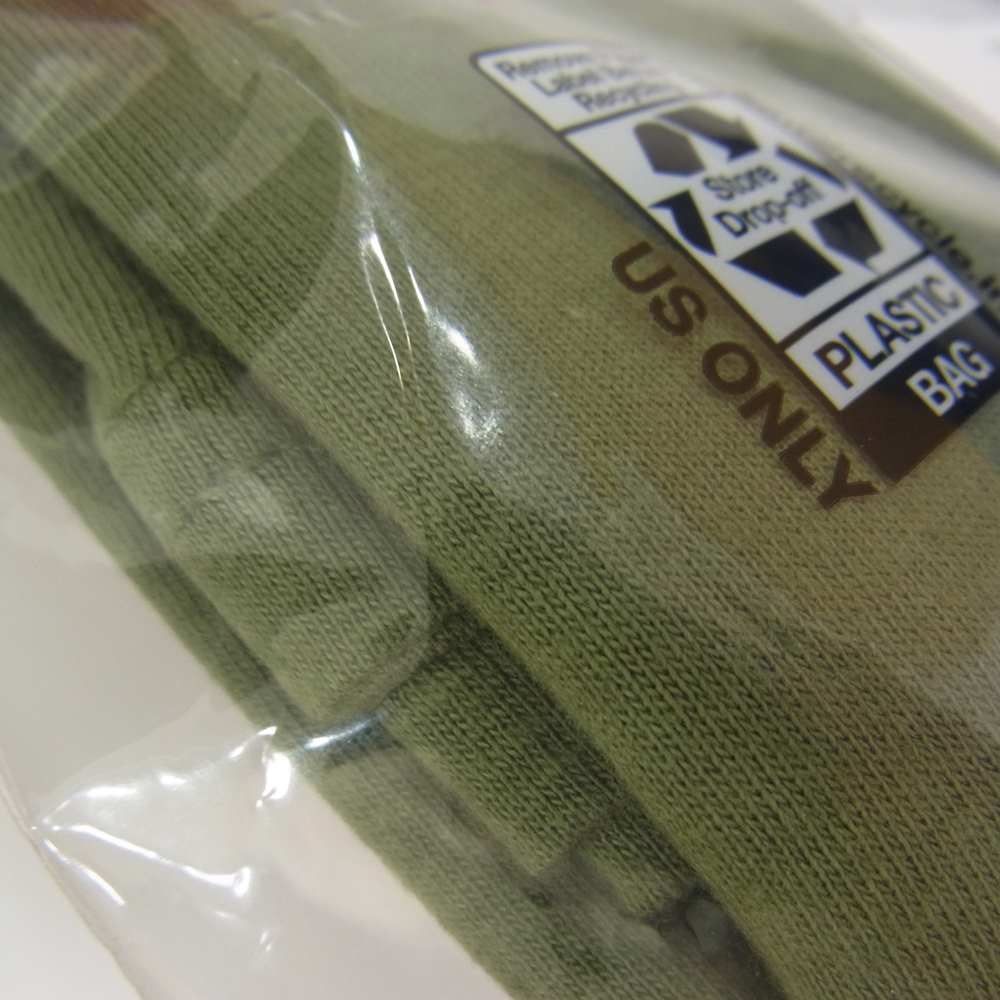 Supreme シュプリーム 22SS Hanes Tagless Tees (2 Pack) ヘインズ タグレス Tシャツ 2枚組 カーキ系 L【新古品】【未使用】【中古】