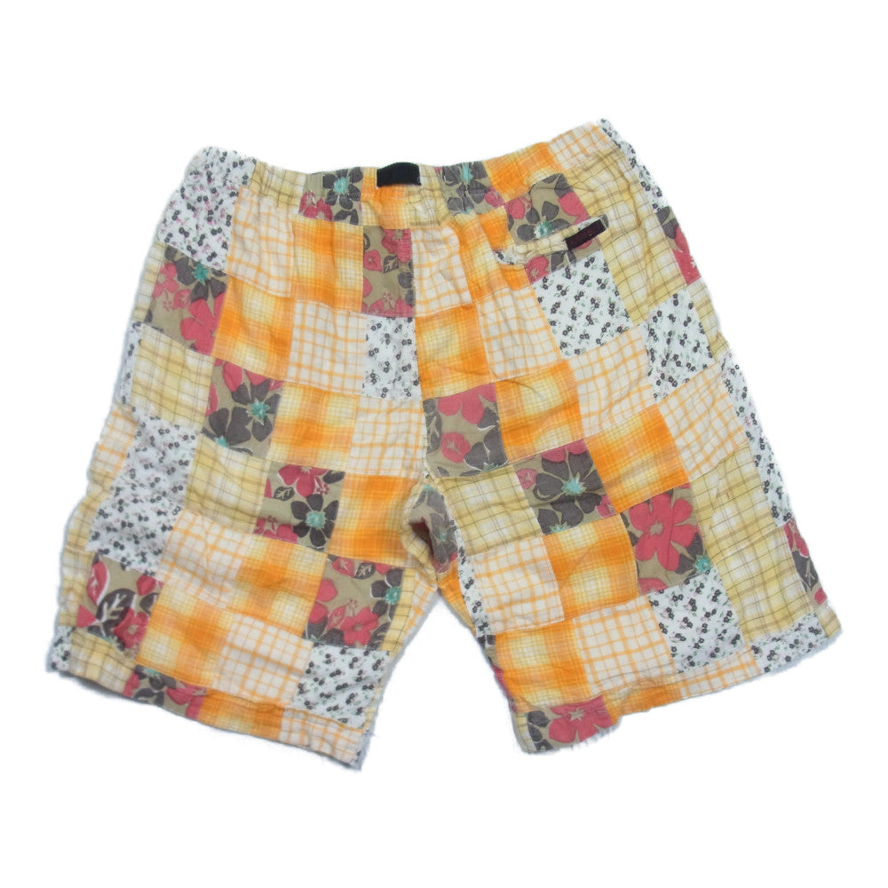 Gramicci グラミチ GKH-S850 パッチワーク コットン ショート パンツ オレンジ系 L【中古】