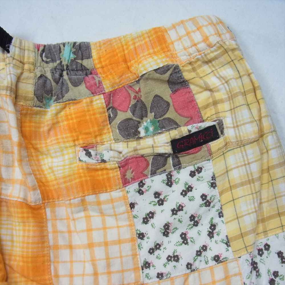 Gramicci グラミチ GKH-S850 パッチワーク コットン ショート パンツ オレンジ系 L【中古】