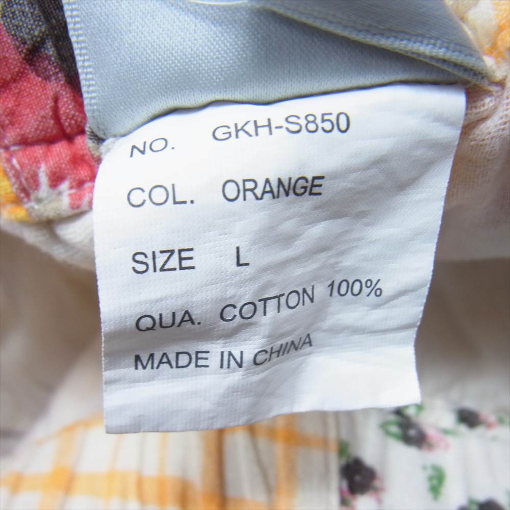Gramicci グラミチ GKH-S850 パッチワーク コットン ショート パンツ オレンジ系 L【中古】