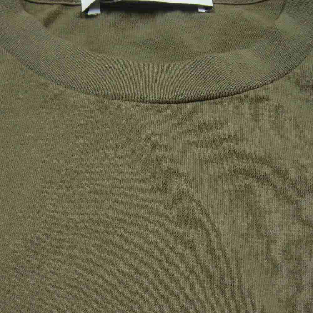 ビオラアンドローゼス L/S TEE プリント ロング Tシャツ カーキ系 L【極上美品】【中古】