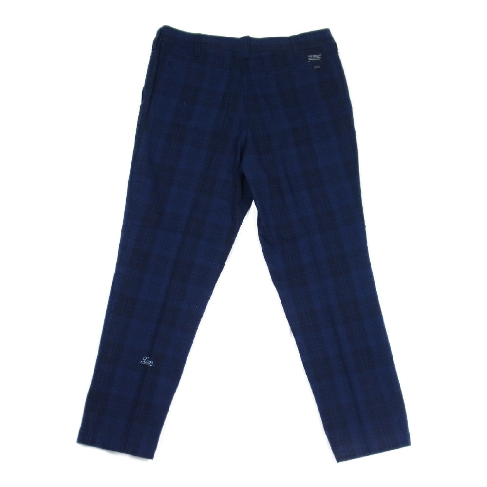 GOD SELECTION XXX ゴッドセレクション 21SS CHINO PANTS CHECK チェック チノパンツ ブルー系 XL【新古品】【未使用】【中古】