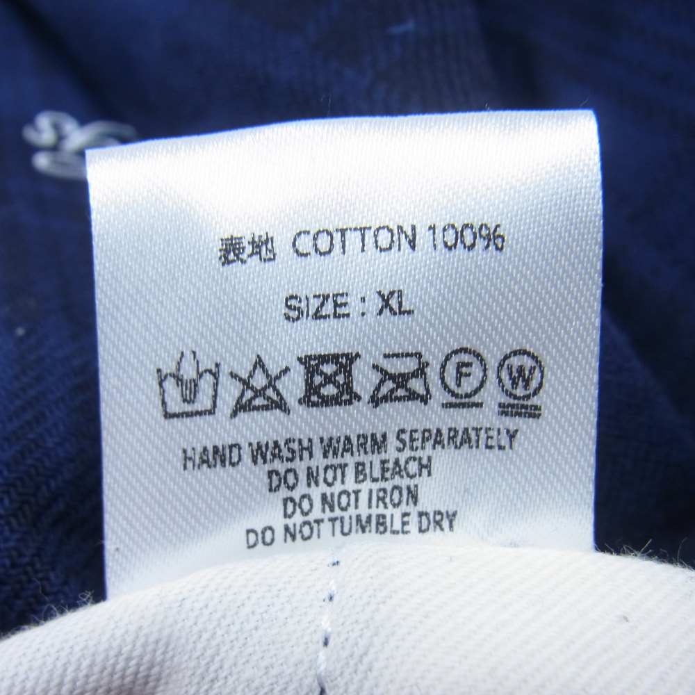 GOD SELECTION XXX ゴッドセレクション 21SS CHINO PANTS CHECK チェック チノパンツ ブルー系 XL【新古品】【未使用】【中古】