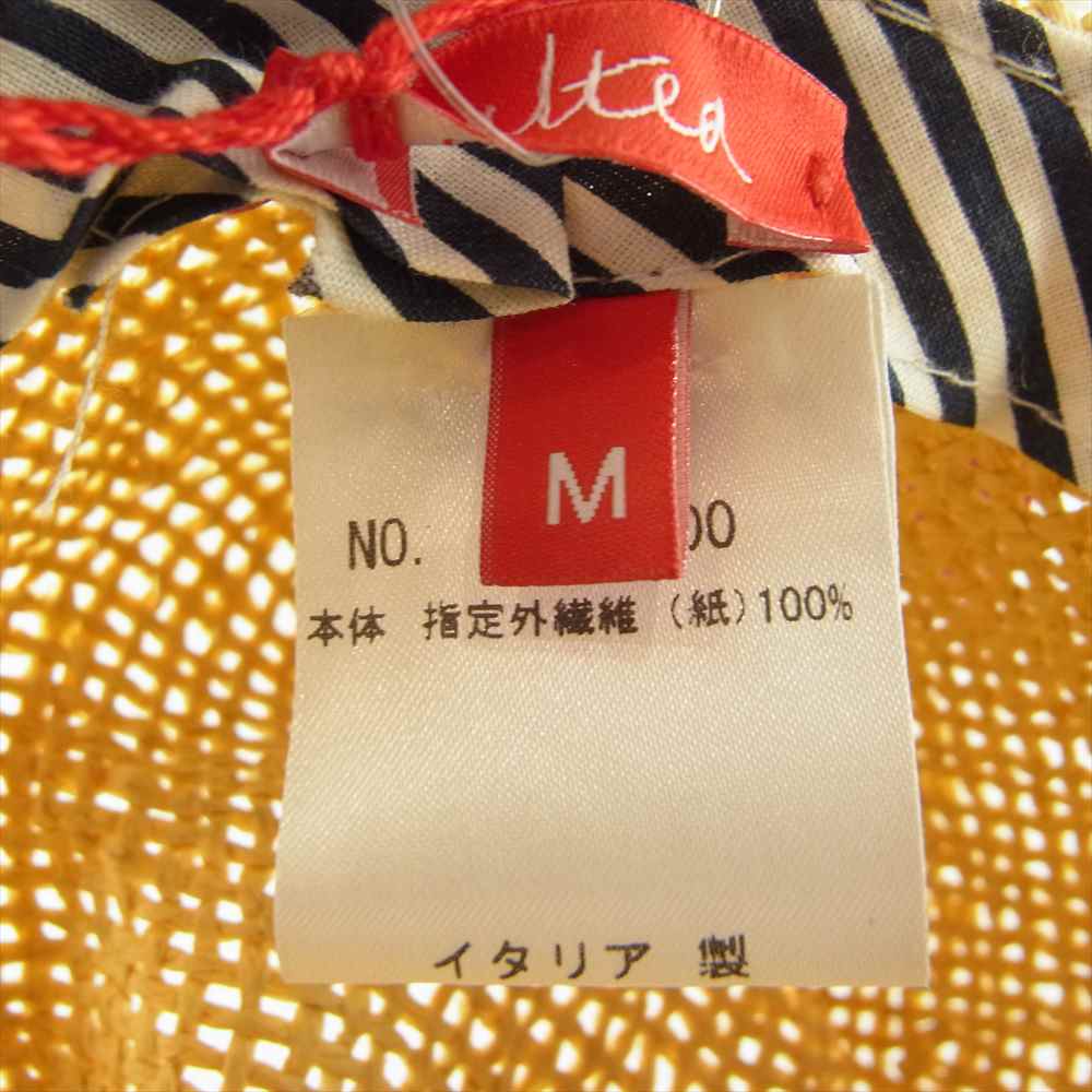アルテア イタリア製 ペーパーハット ベージュ系 M【新古品】【未使用】【中古】