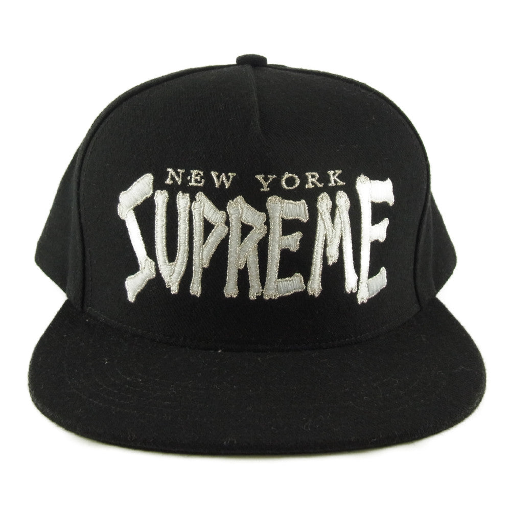 Supreme シュプリーム 21SS Bones Logo 5-Panel Cap ブラック系【中古】