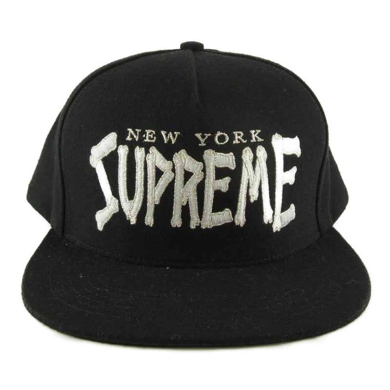 Supreme Bones Logo 5-Panel cap black