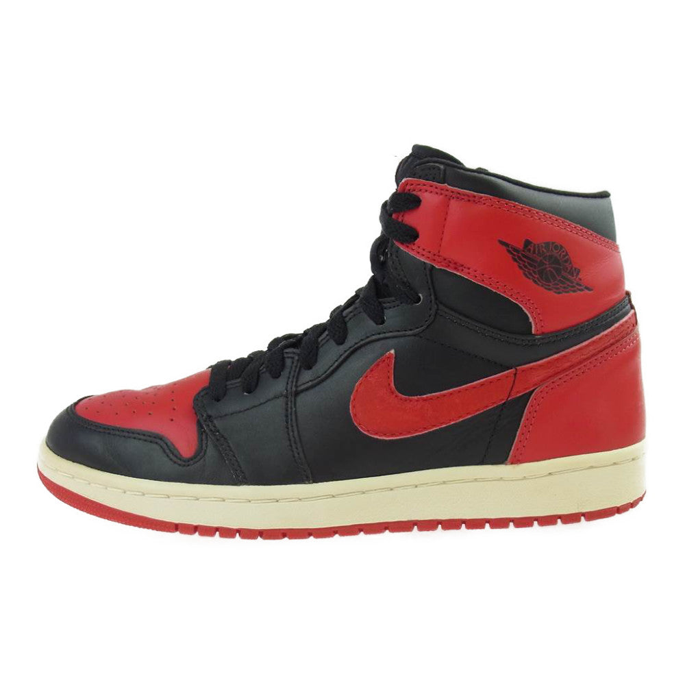 NIKE ナイキ 136066-061 AIR JORDAN 1 2001年 復刻 RETRO BRED エアジョーダン レトロ ブレッド スニーカー 27.5【中古】
