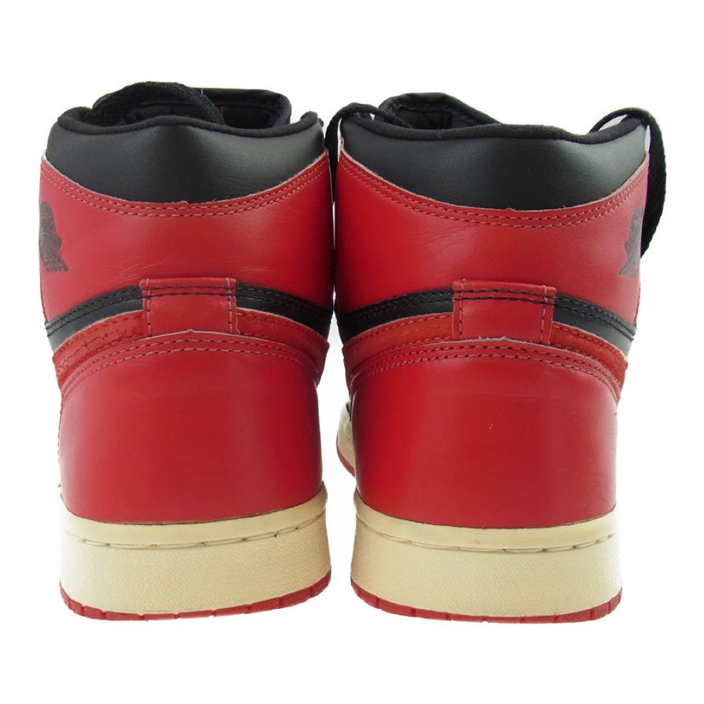 NIKE ナイキ 136066-061 AIR JORDAN 1 2001年 復刻 RETRO BRED エアジョーダン レトロ ブレッド スニーカー 27.5【中古】