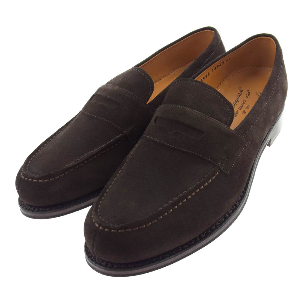 JALAN SRIWIJAYA ジャランスリウァヤ 98998 green label rel relaxing 別注 スエード コイン ローファー ブラウン系 43【新古品】【未使用】【中古】
