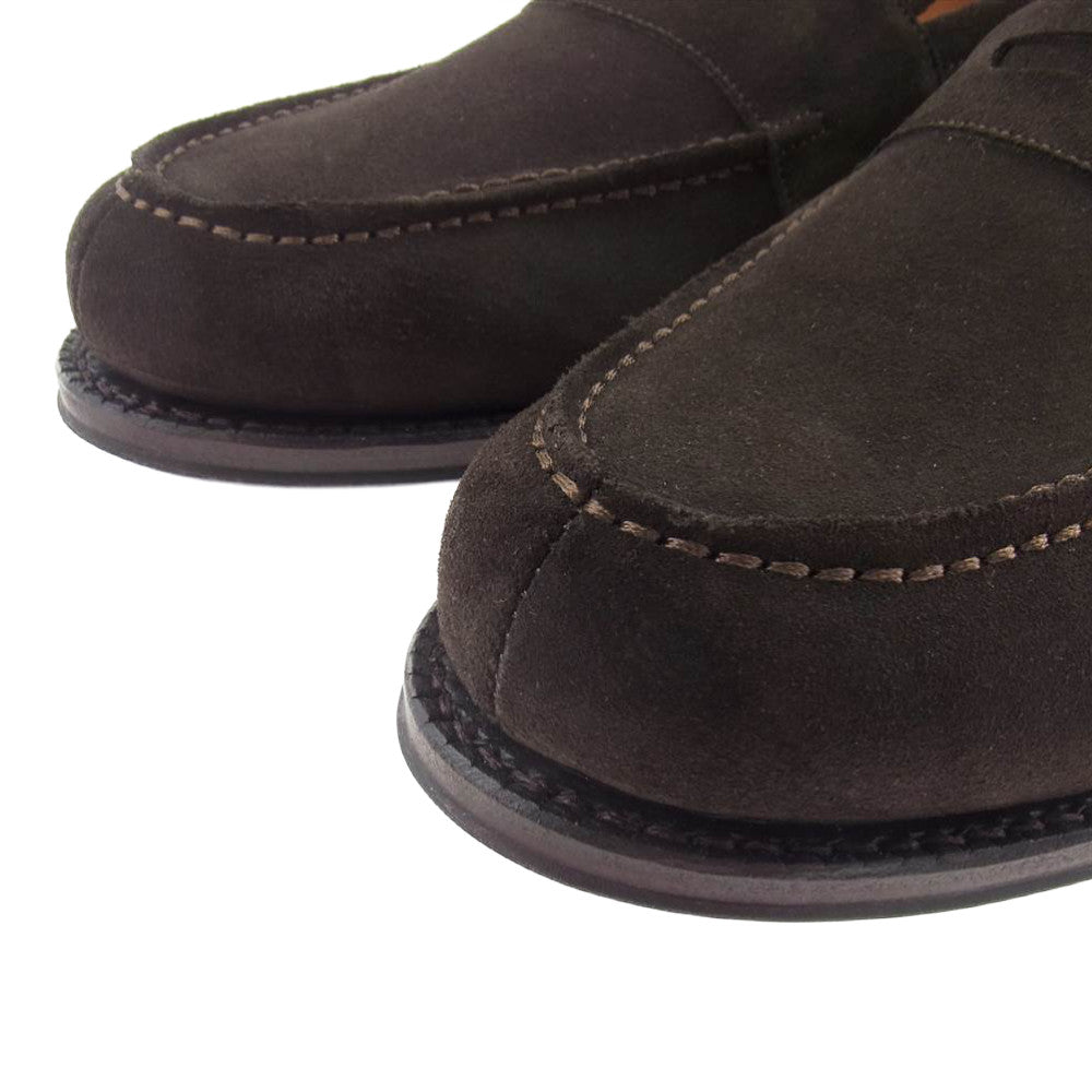 JALAN SRIWIJAYA ジャランスリウァヤ 98998 green label rel relaxing 別注 スエード コイン ローファー ブラウン系 43【新古品】【未使用】【中古】