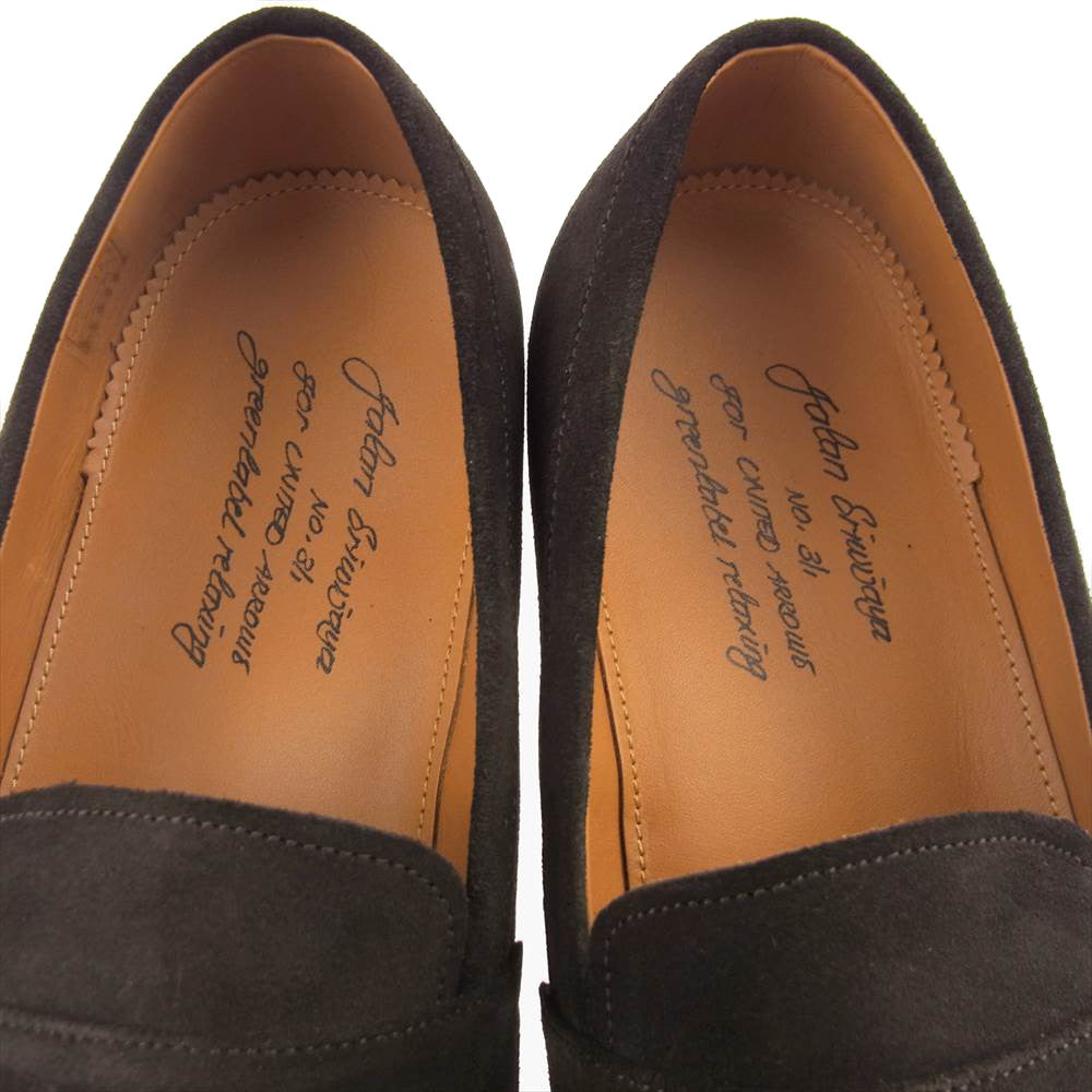 JALAN SRIWIJAYA ジャランスリウァヤ 98998 green label rel relaxing 別注 スエード コイン ローファー ブラウン系 43【新古品】【未使用】【中古】