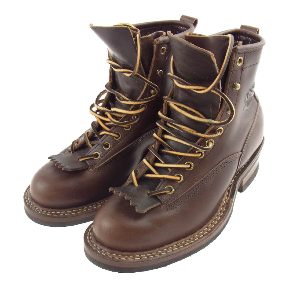 WHITE'S BOOTS ホワイツブーツ 350LTT-C スモークジャンパー ファーマーランチャー ブラウン系 US8【美品】【中古】