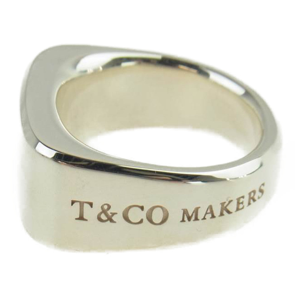 TIFFANY&Co. ティファニー 1837 メイカーズ シグネット 印台 リング シルバー系【中古】