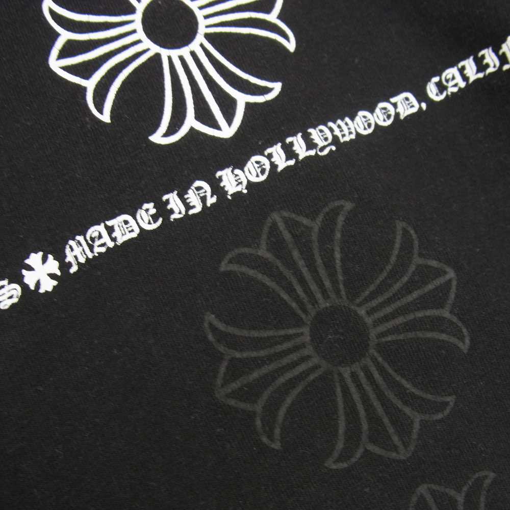 CHROME HEARTS クロムハーツ（原本無） ホースシュープリント ポケット付き 半袖 Tシャツ ブラック系 S【中古】