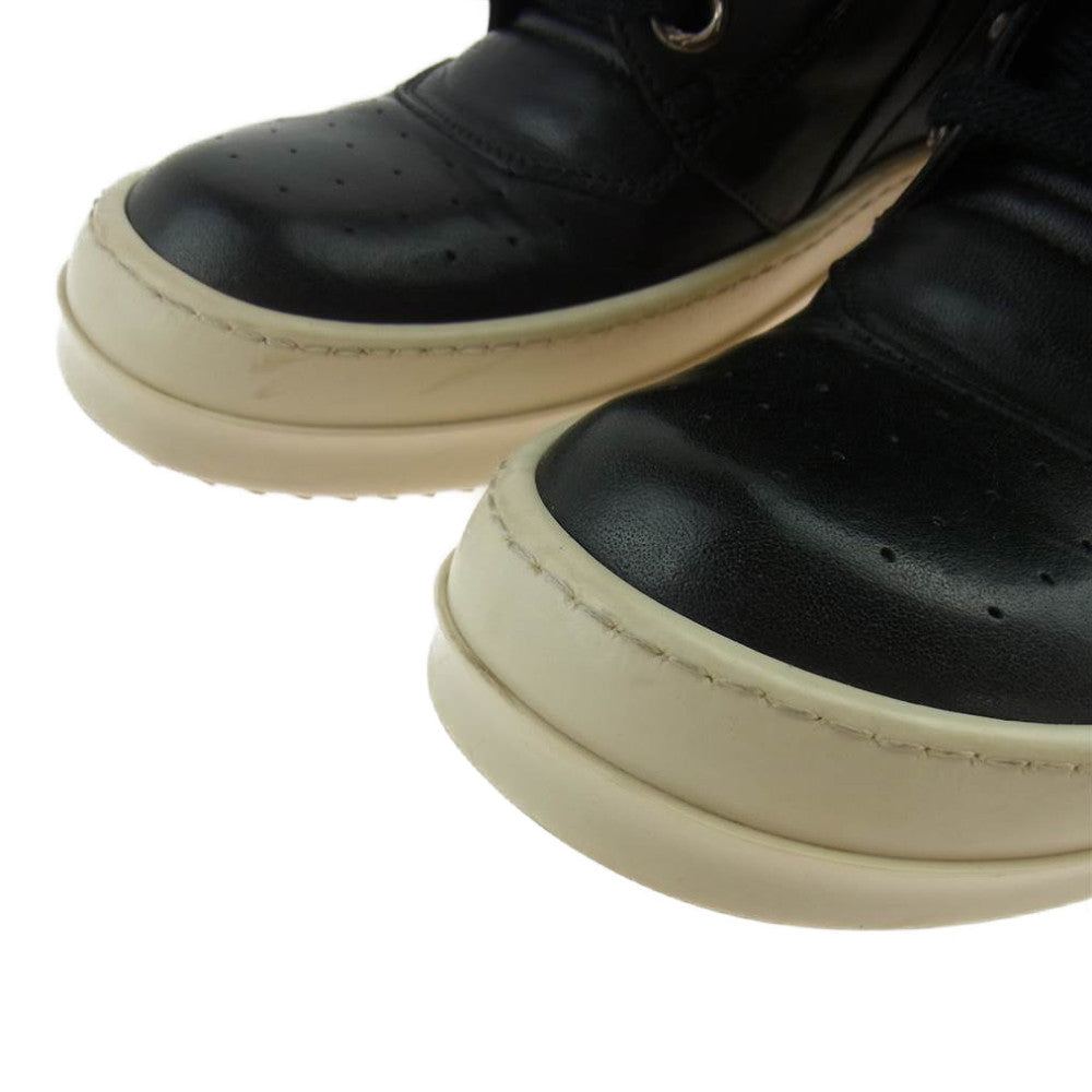 CHROME HEARTS クロムハーツ（原本無） 32172 RICK OWENS リックオウエンス CHクロス ジオバスケット レザー ハイカット ブラック系 シルバー系 38【中古】