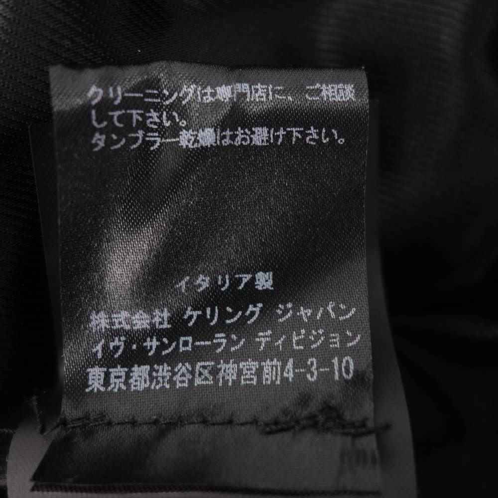 SAINT LAURENT サンローラン 国内正規品 16AW エディ期 397290 YC1AV レザー クラシックモーターサイクル ダブルライダース ジャケット ブラック系 46【中古】