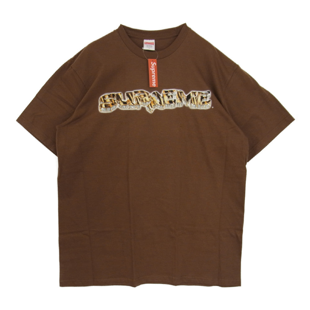 Supreme シュプリーム 21AW Diamond Tee ダイヤモンド 半袖 Tシャツ ブラウン系 L【新古品】【未使用】【中古】