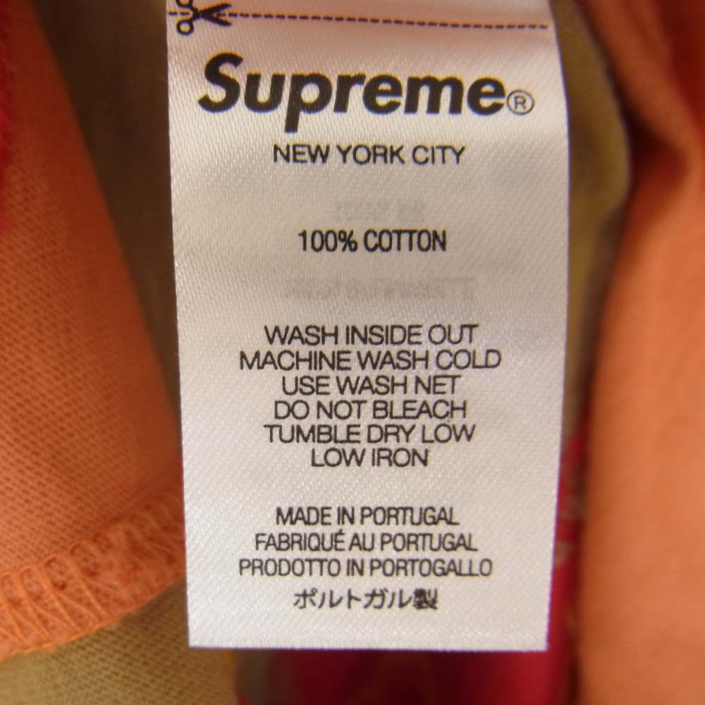 Supreme シュプリーム 21AW Intarsia Camo S/S Top インタージア カモ 半袖 Tシャツ オレンジ系 M【新古品】【未使用】【中古】