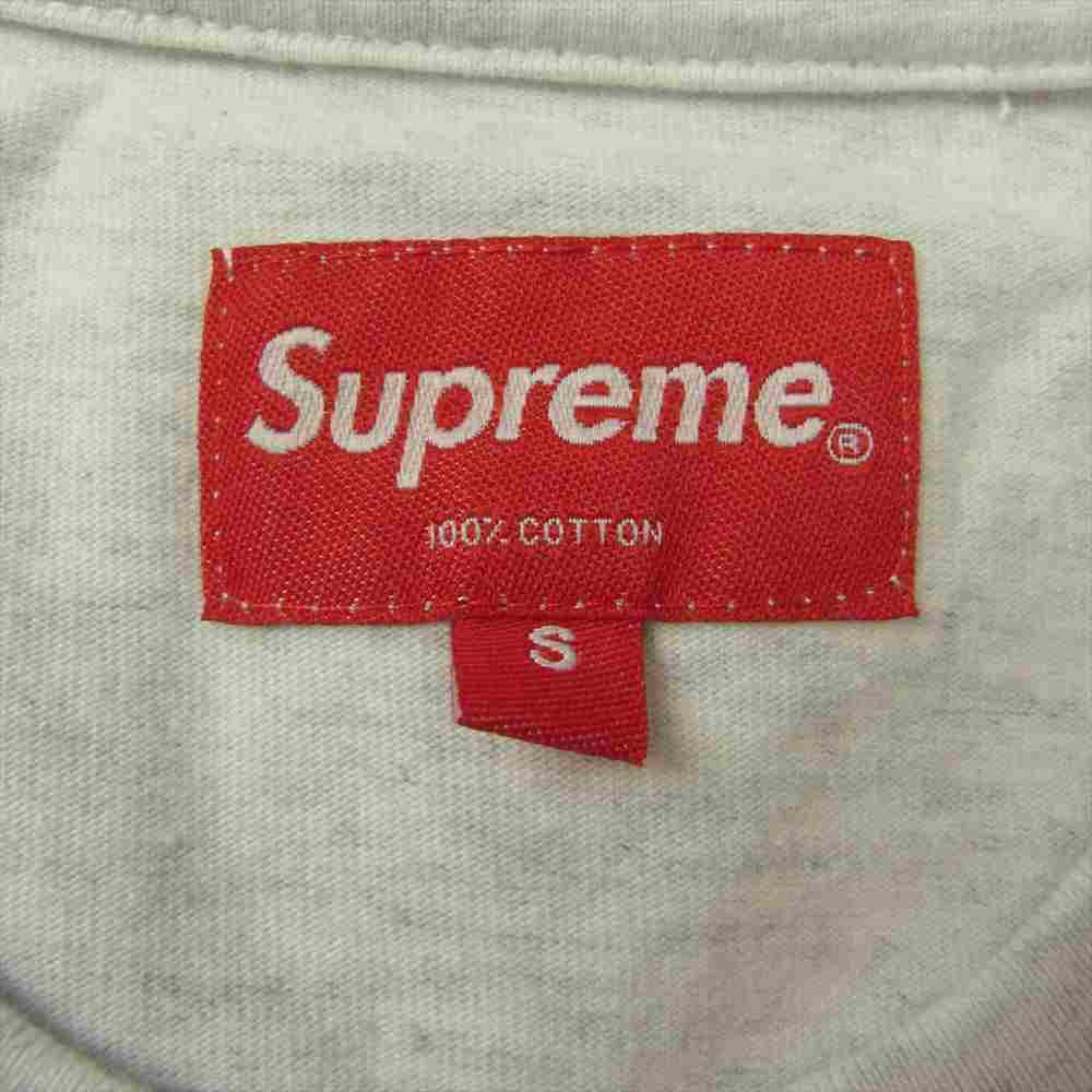Supreme シュプリーム 21AW Plaid Sleeve L/S Tee プレイド 長袖 Tシャツ グレー グレー系 S【新古品】【未使用】【中古】