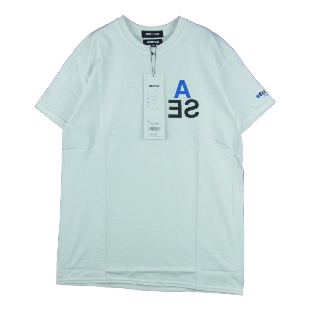 WIND AND SEA ウィンダンシー AT20-070 atmos TRIANGLE LOGO TEE アトモス トライアングル ロゴ 半袖 Tシャツ ホワイト系 M【新古品】【未使用】【中古】