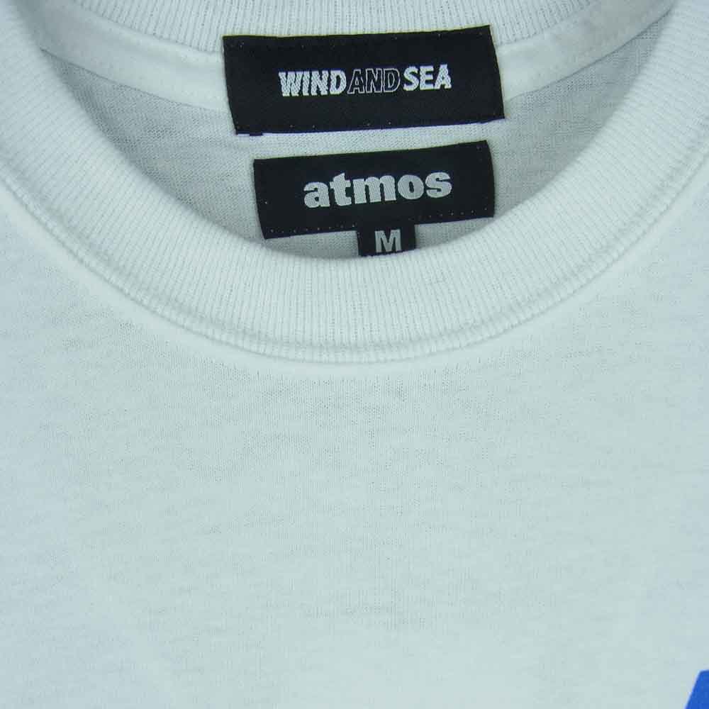 WIND AND SEA ウィンダンシー AT20-070 atmos TRIANGLE LOGO TEE アトモス トライアングル ロゴ 半袖 Tシャツ ホワイト系 M【新古品】【未使用】【中古】