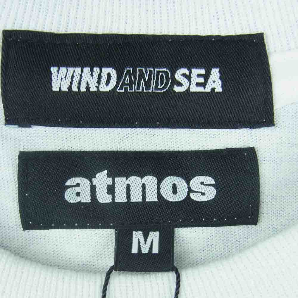 WIND AND SEA ウィンダンシー AT20-070 atmos TRIANGLE LOGO TEE アトモス トライアングル ロゴ 半袖 Tシャツ ホワイト系 M【新古品】【未使用】【中古】