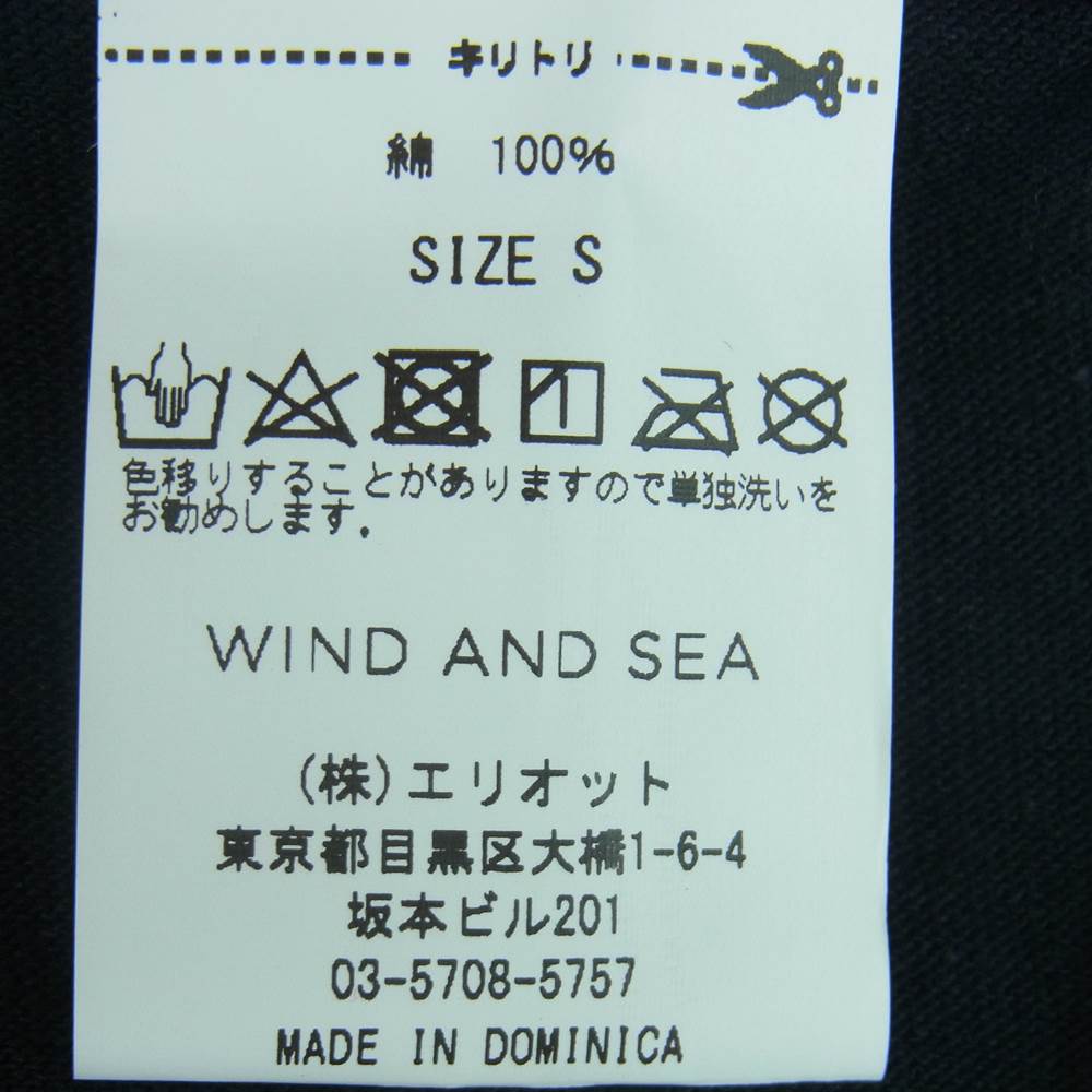 WIND AND SEA ウィンダンシー WDS-20A-CS-07 PHOTO T-SHIRT 半袖 Tシャツ ブラック系 S【新古品】【未使用】【中古】