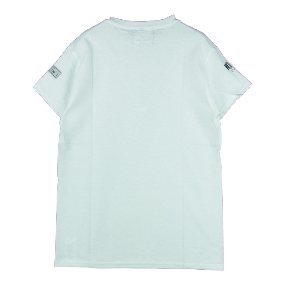 WIND AND SEA ウィンダンシー WDSMY101-0 MYne マイン Logo T-shirt スプレー ロゴ 半袖 Tシャツ ホワイト系 S【新古品】【未使用】【中古】