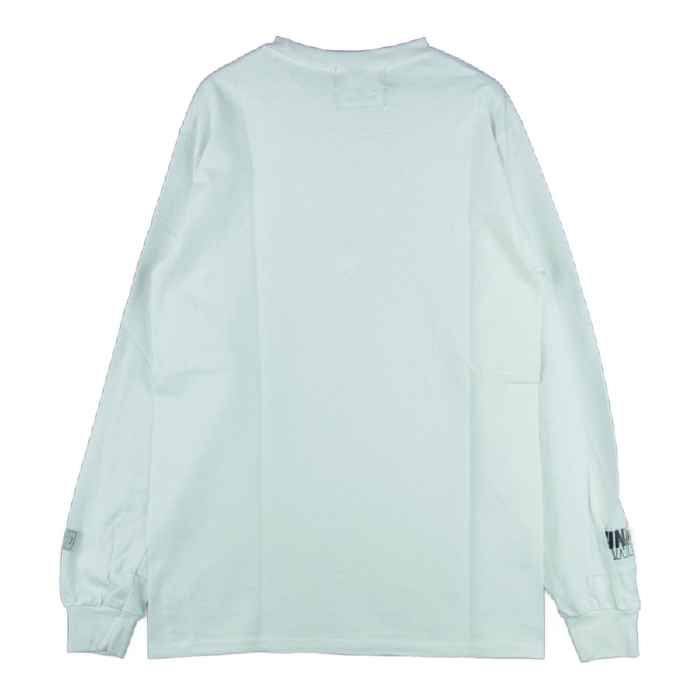 WIND AND SEA ウィンダンシー WDSMY102 MYne マイン Logo Long Sleeve T-shirts スプレー ロゴ 長袖 Tシャツ ホワイト系 S【新古品】【未使用】【中古】