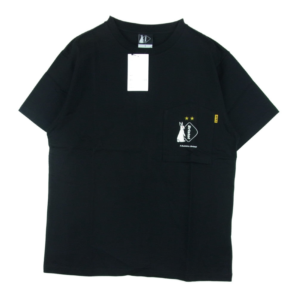 F.C.R.B. エフシーアールビー FCRB-202127 FR2 POCKET TEE ポケット 半袖 Tシャツ ブラック系 S【新古品】【未使用】【中古】