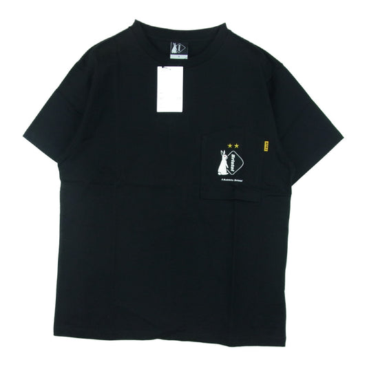 F.C.R.B. エフシーアールビー FCRB-202127 FR2 POCKET TEE ポケット 半袖 Tシャツ ブラック系 S【新古品】【未使用】【中古】