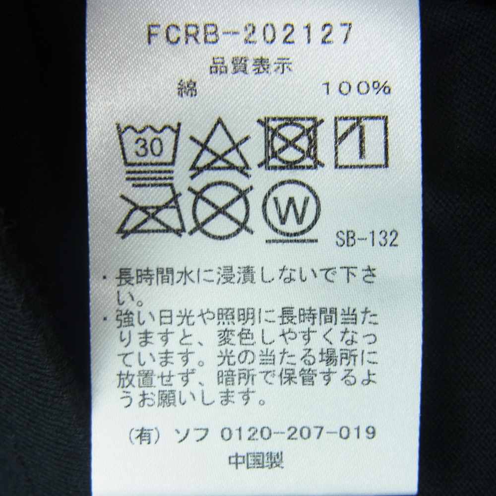 F.C.R.B. エフシーアールビー FCRB-202127 FR2 POCKET TEE ポケット 半袖 Tシャツ ブラック系 S【新古品】【未使用】【中古】
