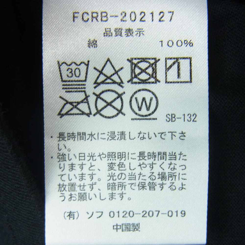 F.C.R.B. エフシーアールビー FCRB-202127 FR2 POCKET TEE ポケット 半袖 Tシャツ ブラック系 S【新古品】【未使用】【中古】