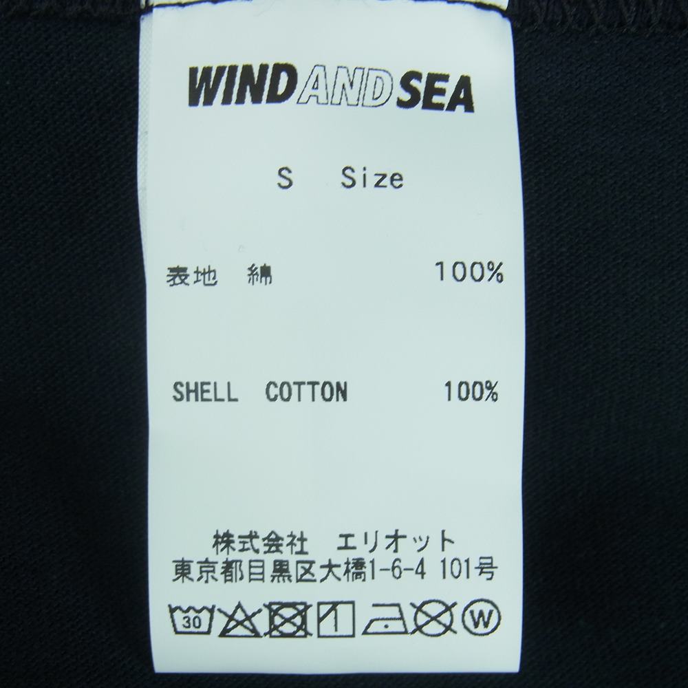 WIND AND SEA ウィンダンシー GX-S20-WSST-01 × GOD SELECTION XXX ゴッドセレクション トリプル エックス ロゴ Tシャツ ブラック系 S【新古品】【未使用】【中古】