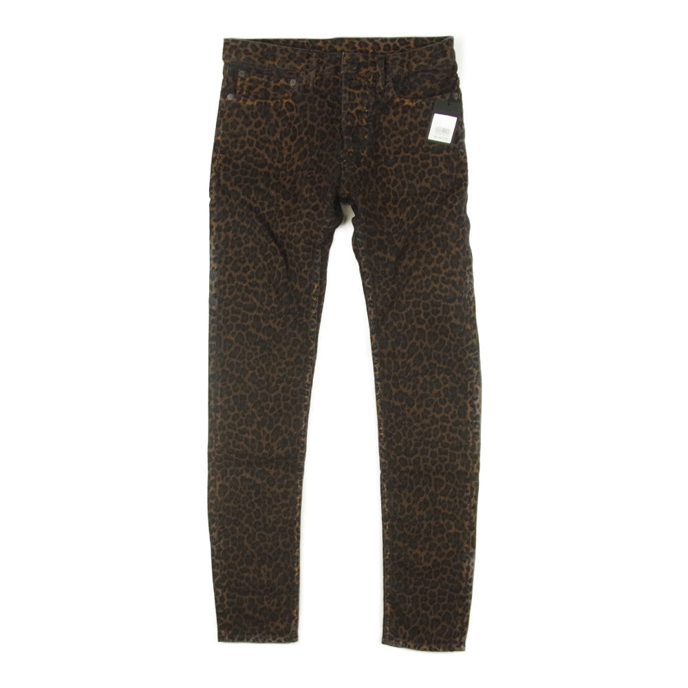 MINEDENIM マインデニム 1902-1001 LEOPARD 5POCKET PANTS レオパード パンツ ブラウン系 6【新古品】【未使用】【中古】