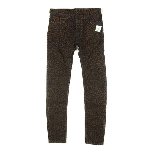MINEDENIM マインデニム 1902-1001 LEOPARD 5POCKET PANTS レオパード パンツ ブラウン系 6【新古品】【未使用】【中古】