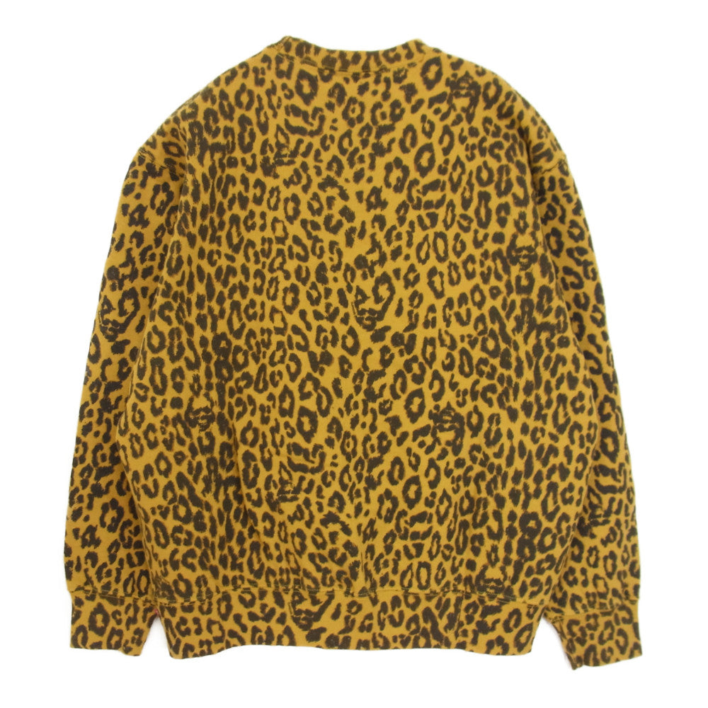 Supreme シュプリーム 21SS × HYSTERIC GLAMOUR ヒステリックグラマー Crewneck レオパード クルーネック スウェット トレーナー ブラウン系 S【新古品】【未使用】【中古】