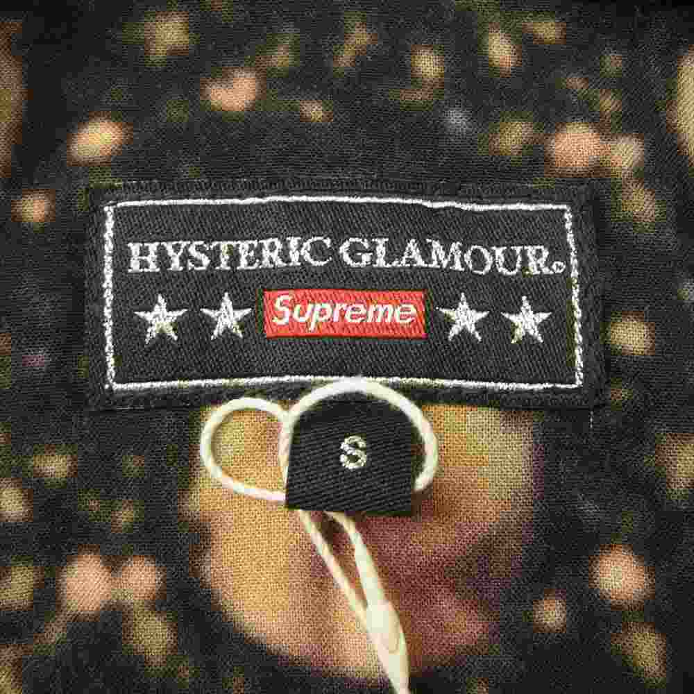 Supreme シュプリーム × HYSTERIC GLAMOUR ヒステリックグラマー Blurred Girls Rayon Shirt ブラード ガールズ レーヨン シャツ ブラック系 S【新古品】【未使用】【中古】